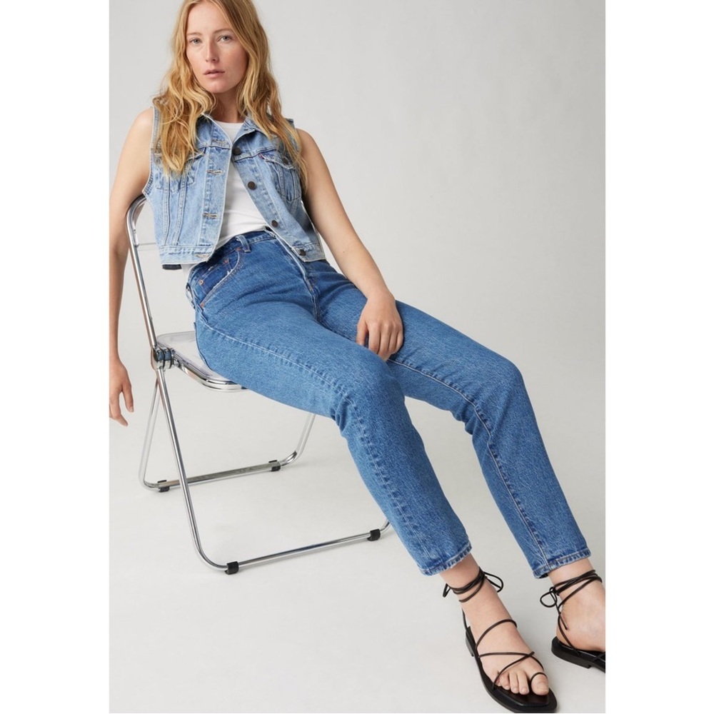 Levi’s Premium High Rise Straight Leg Jeans W26 L26 Blue Denim